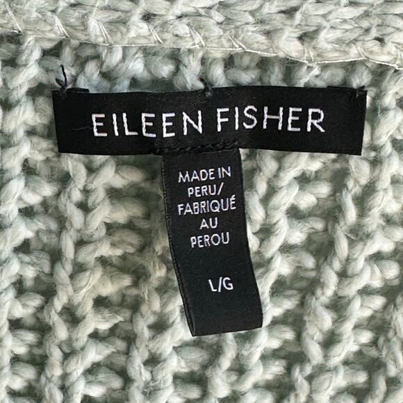 Eileen Fisher Ribbed Knit Organic Cotton Cardigan Sweater - Picture 7 of 8